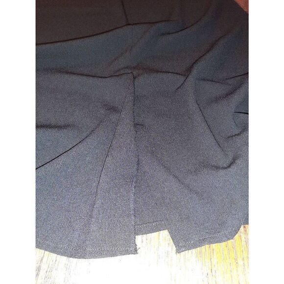 10P Studio 1 Petite Black Tank Strap Sleeveless Round Neck Slit Dress Sundress - Picture 4 of 4